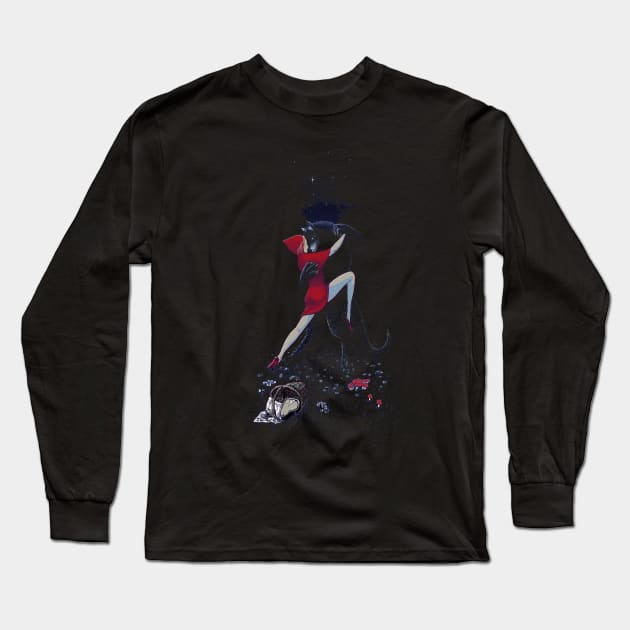 Red Tango Long Sleeve T-Shirt by georgeslemercenaire